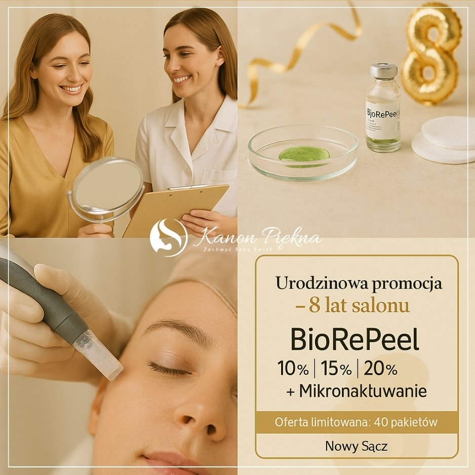 BioRePeel – dwufazowy peeling TCA 35%: przebieg i efekty