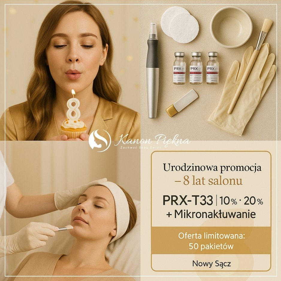 PRX-T33 – biorewitalizacja TCA 33% bez igieł i bez złuszczania